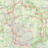 Trace GPS Au nord du Mans puis en ville, itinéraire, parcours