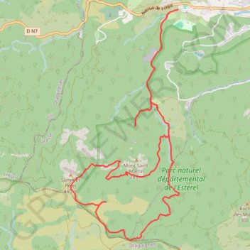 Trace GPS Mont Saint-Martin par la Caldiere, itinéraire, parcours