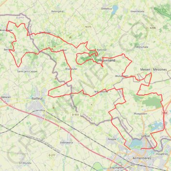 Trace GPS Chti Bike Tour 2018 80 kms, itinéraire, parcours