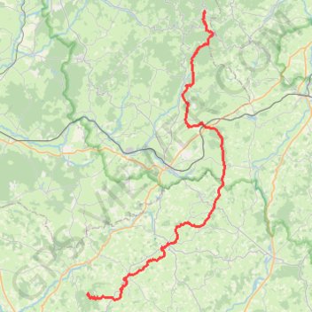Trace GPS GR13 De Glux-en-Glenne (Nièvre) à Signal-de-Mont (Saône-et-Loire), itinéraire, parcours