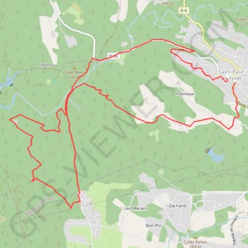 Trace GPS La Forêt Royale, itinéraire, parcours