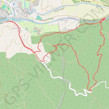 Trace GPS Gréoux les Bains - L'ubac du Verdon, itinéraire, parcours