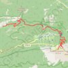 Trace GPS Ascension nord du mont Ventoux par le GR4, itinéraire, parcours