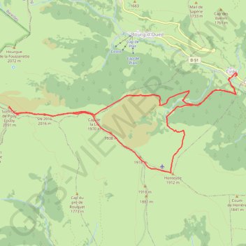 Trace GPS Sommet du Pouy-Louby - Vallée d'Oueil, itinéraire, parcours