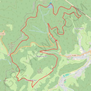 Trace GPS Val d'Argent - Le Circuit du Robinot, itinéraire, parcours