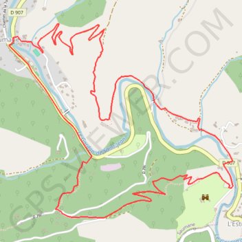 Trace GPS Sentier du Pont des Chèvres - Saumane, itinéraire, parcours