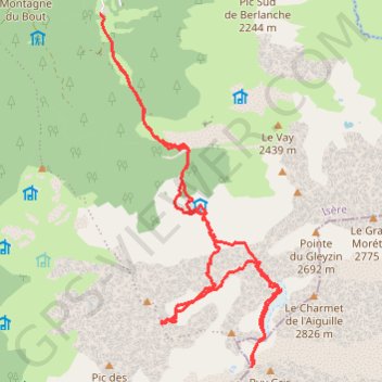 Trace GPS Vallée de l'Oule, itinéraire, parcours
