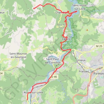Trace GPS Aurec Meyrieux option 1, itinéraire, parcours