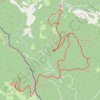 Trace GPS Predov Krst - Veliki Stolac - Vidikovac Sjenič - Predov Krst, itinéraire, parcours