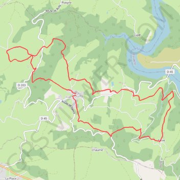 Trace GPS À Bully - Boucle de la Finale du Championnat de La Loire, itinéraire, parcours