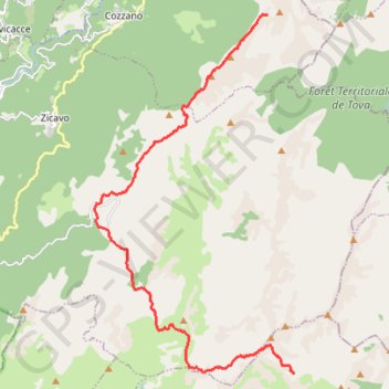 Trace GPS GR20 Usciolu - Asinau, itinéraire, parcours