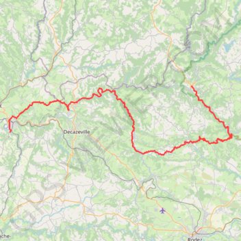 Trace GPS Circuit des 10 plus beaux villages de l'Aveyron - Capdenac - Entragues-sur-Truyère, itinéraire, parcours