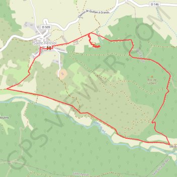 Trace GPS Saint-Ferriol, itinéraire, parcours