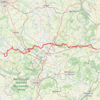 Trace GPS Chemin de Saint Michel (voie de Paris) 1ere partie, itinéraire, parcours
