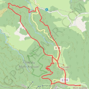 Trace GPS MT AIGOUAL de Cabrillac-MNT, itinéraire, parcours