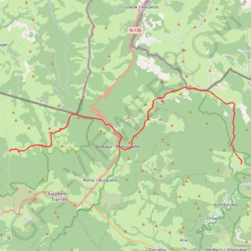 Trace GPS Refuge de Sorogain - Refuge de Mendilatz, itinéraire, parcours