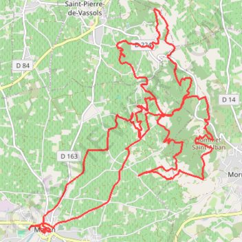 Trace GPS Rando des Sautes Ribes, itinéraire, parcours