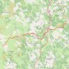 Trace GPS St Jacques de Compostelle -Les Estrets-Ferme Gentiane Etape 5, itinéraire, parcours