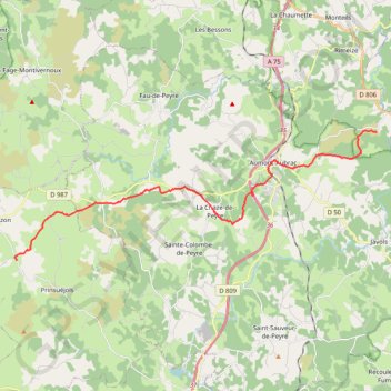 Trace GPS St Jacques de Compostelle -Les Estrets-Ferme Gentiane Etape 5, itinéraire, parcours