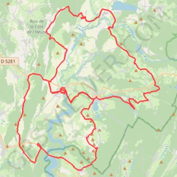 Trace GPS Le tour des lacs - Clairvaux-les-Lacs, itinéraire, parcours