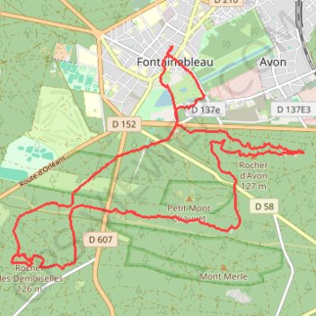 Trace GPS Denecourt, itinéraire, parcours