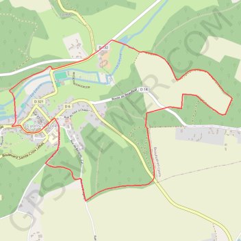 Trace GPS Sentier du Four à Chaux - Lyons la Forêt, itinéraire, parcours