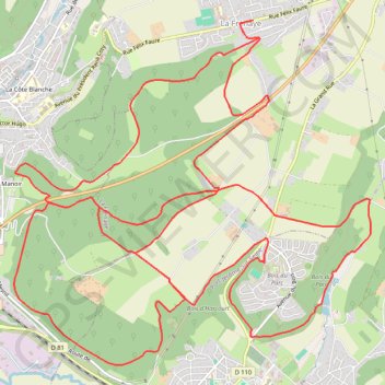 Trace GPS Côte des Suisses et bas de Gravenchon - La Frénaye, itinéraire, parcours