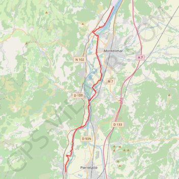 Trace GPS 29 meysse - bourg andeol 37, itinéraire, parcours