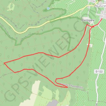 Trace GPS Sentier du Taco - Gevrey-Chambertin, itinéraire, parcours