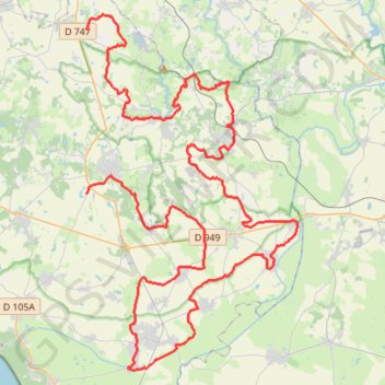 Trace GPS Moutiers-les-Mauxfaits - La Boissière-des-Landes, itinéraire, parcours