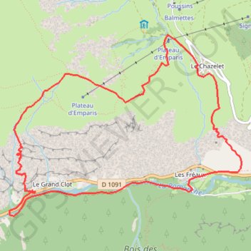 Trace GPS Des Mines du Grand Clot (La Grave Oisans), itinéraire, parcours
