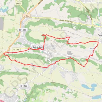 Trace GPS Marche de saint savin, itinéraire, parcours