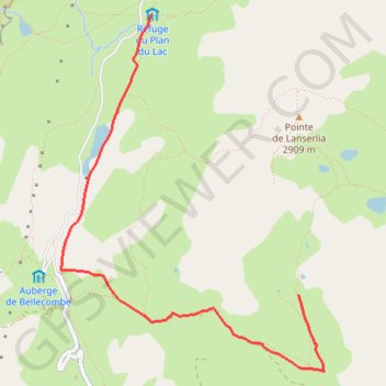 Trace GPS Col de Lanserlia, itinéraire, parcours