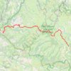 Trace GPS Route Entraygues Col de Bonnecombe jour 4, itinéraire, parcours