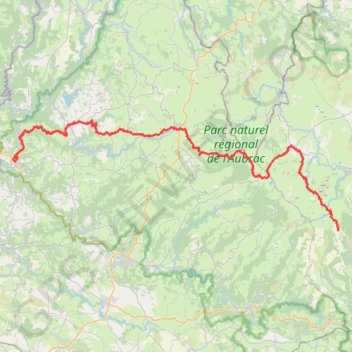 Trace GPS Route Entraygues Col de Bonnecombe jour 4, itinéraire, parcours