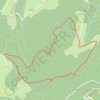 Trace GPS Une boucle dans le Pilat : Salvaris - Péalussin, itinéraire, parcours