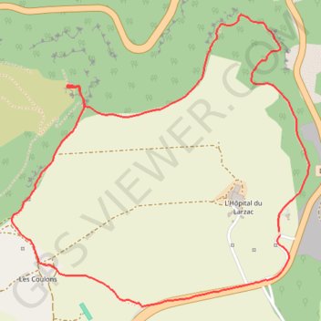 Trace GPS Oppidum du Larzac, itinéraire, parcours