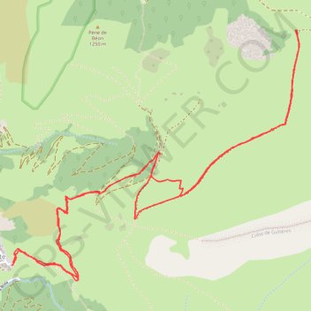 Trace GPS Col du Coutchet, itinéraire, parcours