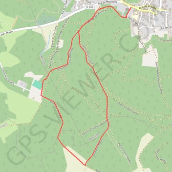 Trace GPS La rosière, itinéraire, parcours