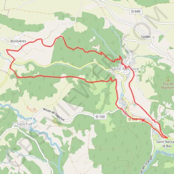 Trace GPS Sancy - Grotte de Châteauneuf - Secteur Saint-Nectaire, itinéraire, parcours