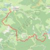 Trace GPS Grande Traversée de l'Hérault - itinéraire Nord - du Lac de Vésoles au Lac de la Raviège, itinéraire, parcours