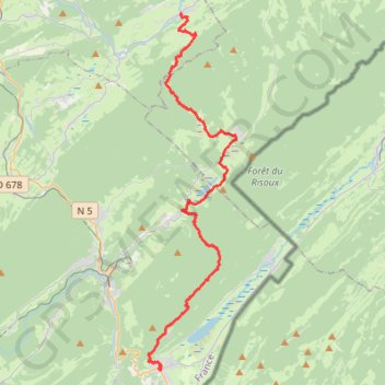 Trace GPS trace_6EJ Foncine Ht Les Rousses, itinéraire, parcours