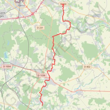 Trace GPS De Crécy la Chapelle à Verneuil l'Etang, itinéraire, parcours