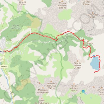 Trace GPS GR56 - Tour de l'Ubaye, jour 1, itinéraire, parcours