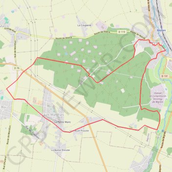Trace GPS Forêt de Beynes - Aqueduc de l'Avre, itinéraire, parcours