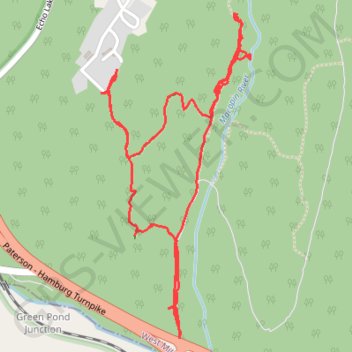 Trace GPS Trace near Echo Lake Road in West Milford, NJ, itinéraire, parcours