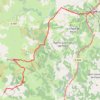 Trace GPS Tour de l'Aubrac - 01 - Aumont-Usanges, itinéraire, parcours