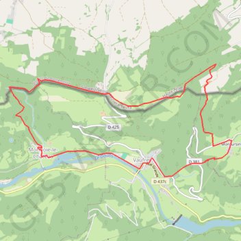 Trace GPS Le Circuit des Fermes - Doubs, itinéraire, parcours