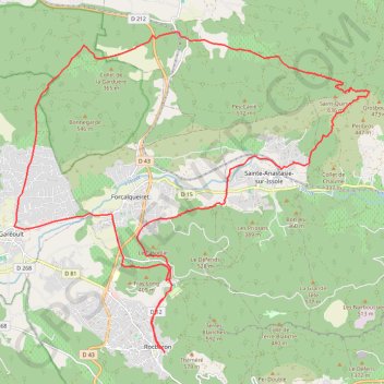 Trace GPS Tour de la Loube et Saint-Quinis, itinéraire, parcours