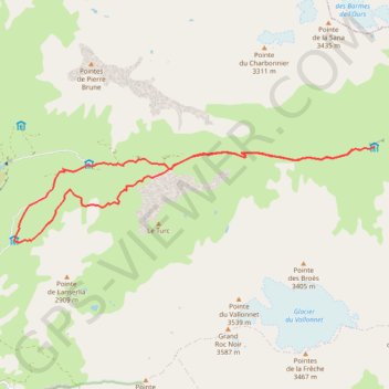 Trace GPS Plan du lac-La Femma, itinéraire, parcours